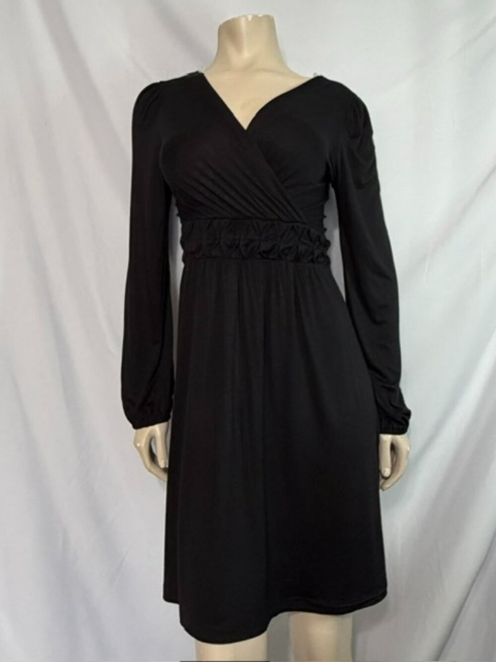 Maitai Women Long Sleeve Black Dress Size 1X